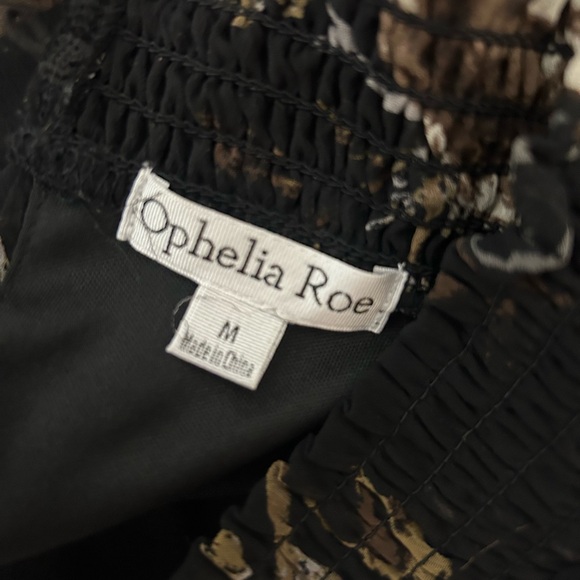 Ophelia Roe Smocked neck dress size medium - Picture 6 of 8